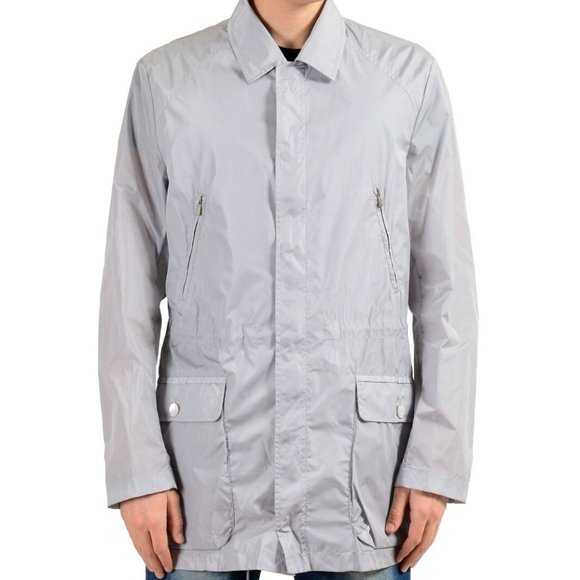 Malo Gray Full Zip Men's Windbreaker Jacket